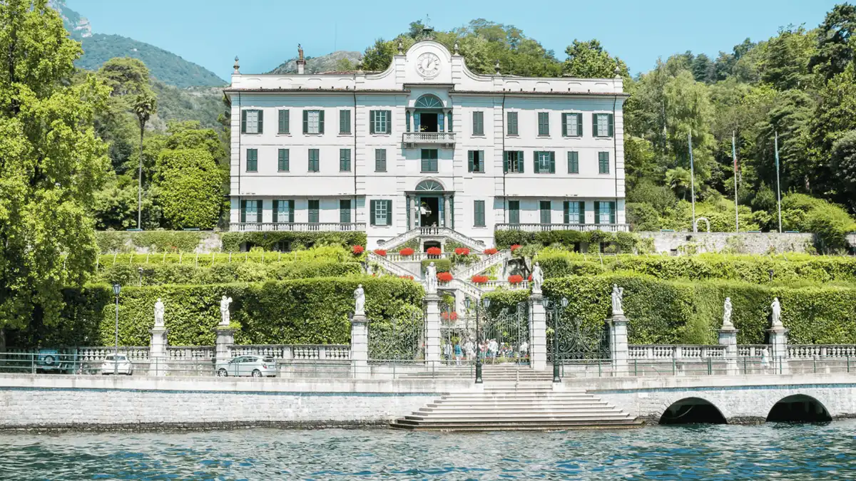 Public ferry crossing between Bellagio and Tremezzo on a Lake Como villa day